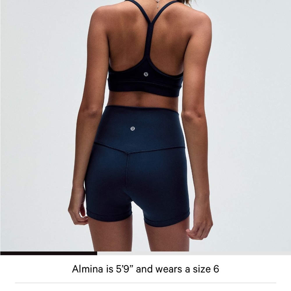 Lululemon Flow Y Bra Nulu in True Navy size 4 - Picture 2 of 2